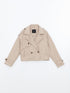 LC Waikiki Women's Jacket Collar Plain Trench Coat